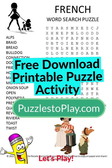 French Word Search Puzzle In 2021 Word Search Puzzle French Words