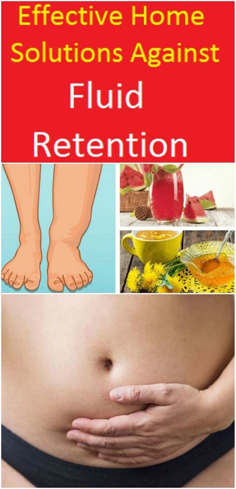 Effective Home Solutions Against Fluid Retention Healthy Lifestyle Tips Fluid Retention