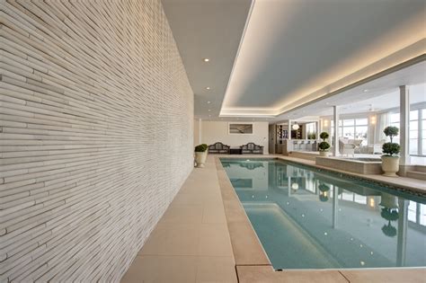 Interior Swimming Pool Feature Walls Look Sleek And Beautiful Using Our