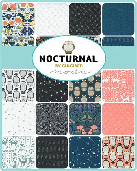 Nocturnal Moda Charm Pack 42 5 Precut Fabric Quilt | Etsy