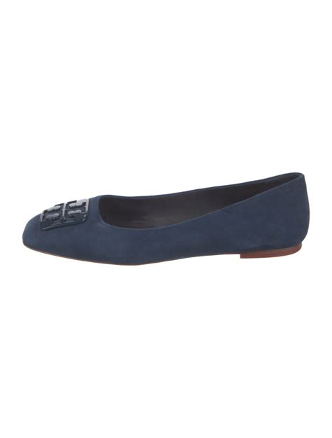 Tory Burch Suede Flats Blue Flats Shoes Wto603869 The Realreal