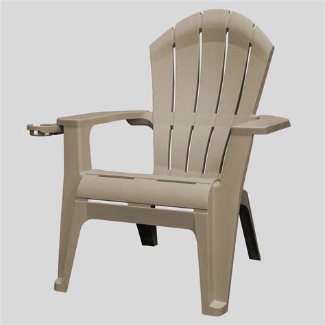 Deluxe Realcomfort Adirondack Chair Greige Adams Manufacturing