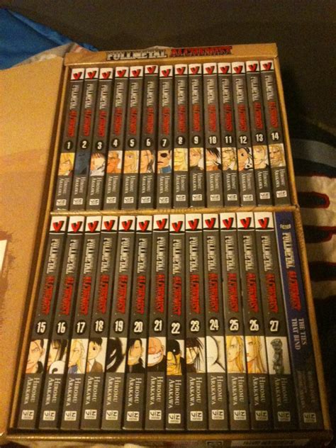 Just Got The Entire Fullmetal Alchemist Box Set 27 Volumes D Anime