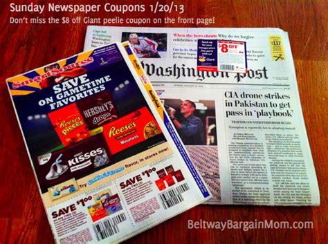 Best Coupons From Sunday Washington Post Inserts 12013 Beltway