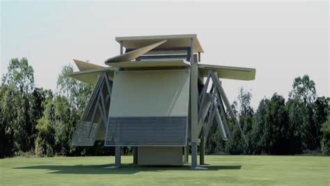 Pop Up Houses From Ten Fold Engineering Assemble Themselves In Eight