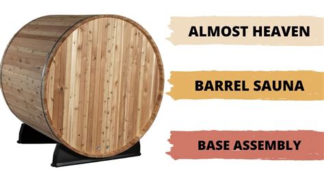 Time Lapse How To Assemble A Barrel Sauna Base Almost Heaven Youtube
