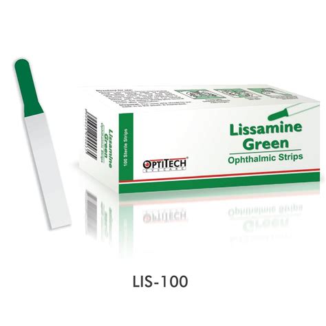 Lissamine Green Ophthalmic Strips Lis 100 Pack Of 100 Strips At Best