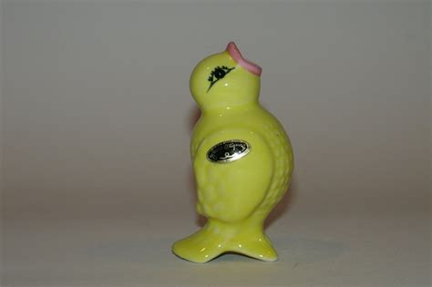 Vintage Yellow Chick Pie W Labels Bird Funnel Vent Josef Originals Korea Antique Price