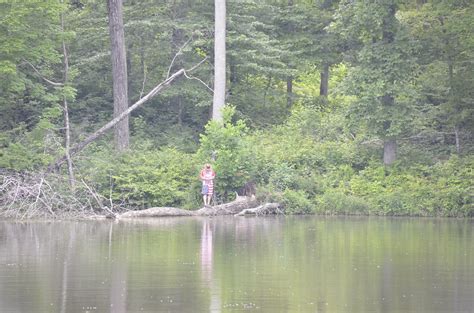 The archery range will be closed for maintenance. Fishing near a cabin at Bear Creek Lake State Park | Flickr