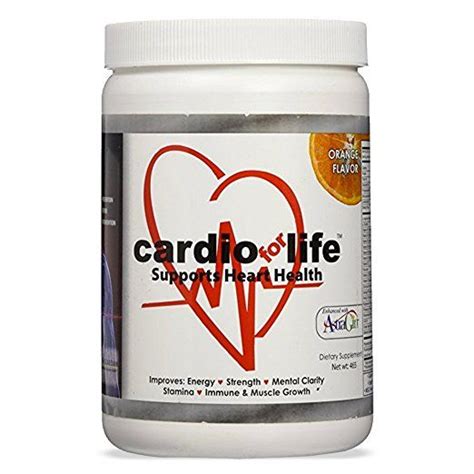 Cardio For Life L Arginine Powder 16oz Orange Natural Nitric Oxide