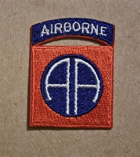 82nd Airborne Embroidered Iron Patch