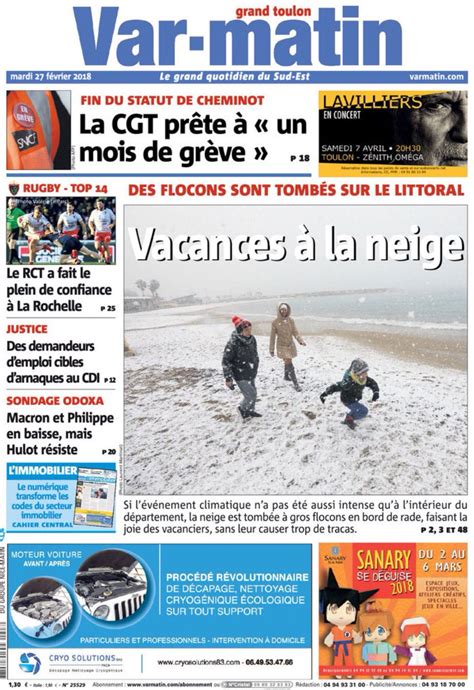 A useful medium that highlights your. var matin edition : Info en direct, news et actualité en ...