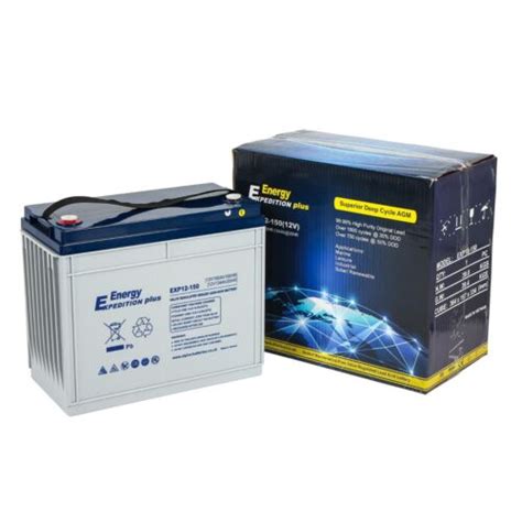 12v 150ah Expedition Plus Agm Deep Cycle Leisure Battery Exp12 150 Ebay