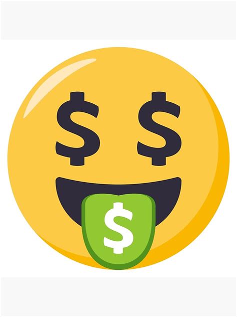 Joypixels™ Money Mouth Face Emoji Poster For Sale By Joypixels