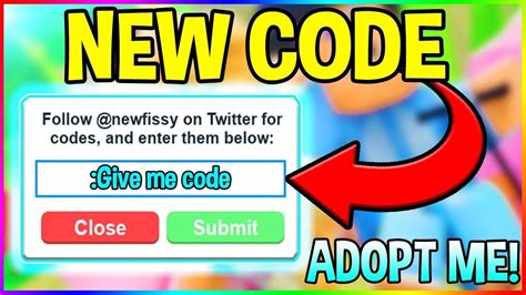 Like most of online stores, twitter codes adopt me also offers customers coupon codes. Roblox Adopt Me Devovo Robux Generator 2018 No Human