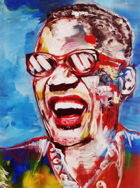 Ray Charles Acrylic Painting Art Art Background Kunst Performing