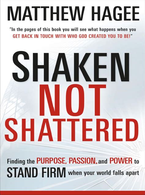 Shaken Not Shattered Ebook Matthew Hagee John Hagee Books John Hagee