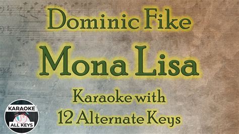 Dominic Fike - Mona Lisa Karaoke Instrumental Lower Higher Female