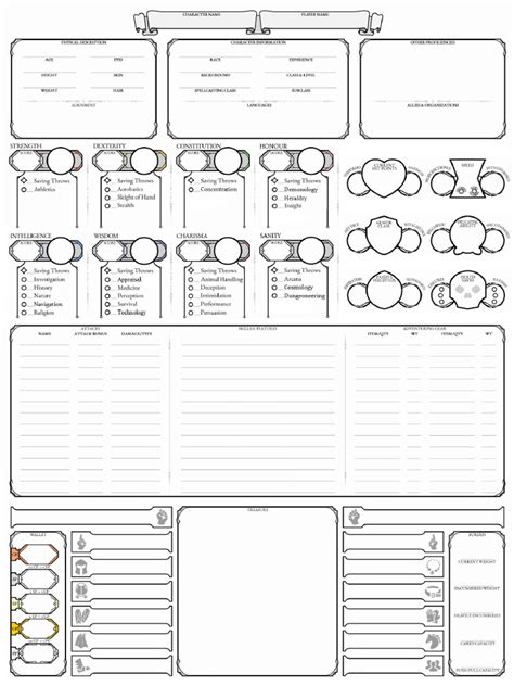 5e Combining The Wotc Character Sheets Dnd Dd 5e Premade Character