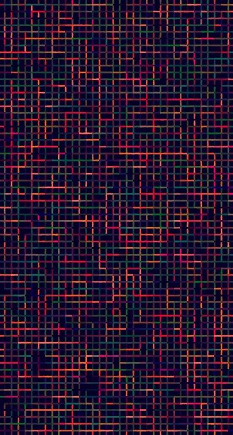 An Image Of Colorful Lines That Are In The Shape Of Squares On A Black