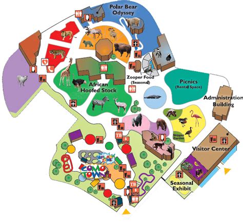 The Map Of Como Park Zoo And Conservatory In Saint Paul Usa