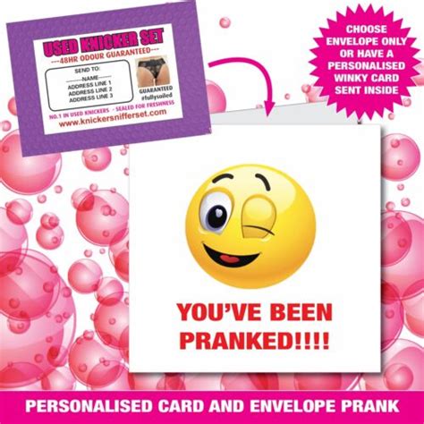 Prank Mail USED KNICKERS 100 Anonymous Prank SNIFFER VALENTINES SEX