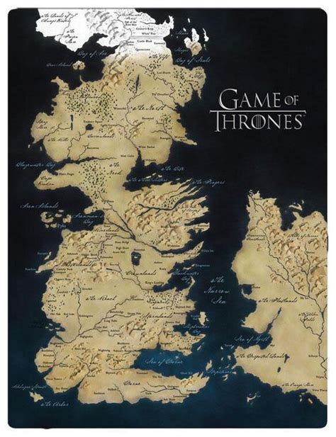 Game Of Thrones Map Of Westeros Blanket Fye