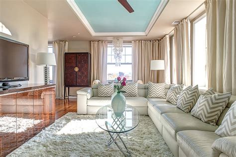 Chevron Pattern Ideas For Living Rooms: Rugs, Drapes and ...