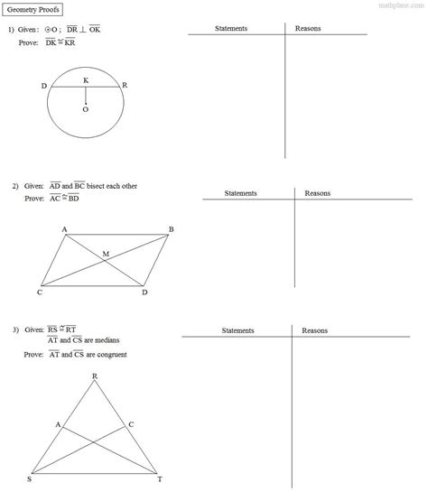 If two triangles are congruent, then they have, obviously, the same shape and the same size. Triangle Congruence Practice Worksheet in 2020 | Geometry proofs, Practices worksheets, Worksheets