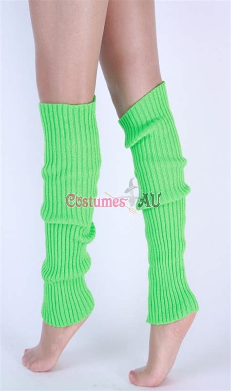 Ladies Party Legwarmers Knitted Neon Dance 80s Costume 1980s Womens Leg Warmers Ebay