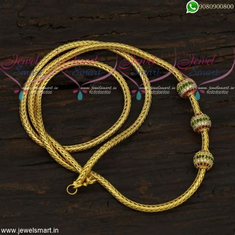 Gold Plated Chains Mugappu Design Thali Kodi Imitation Jewellery Online