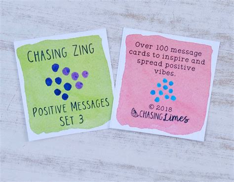 Positive Thinking Motivational Cards Set 3 Inspirational Etsy