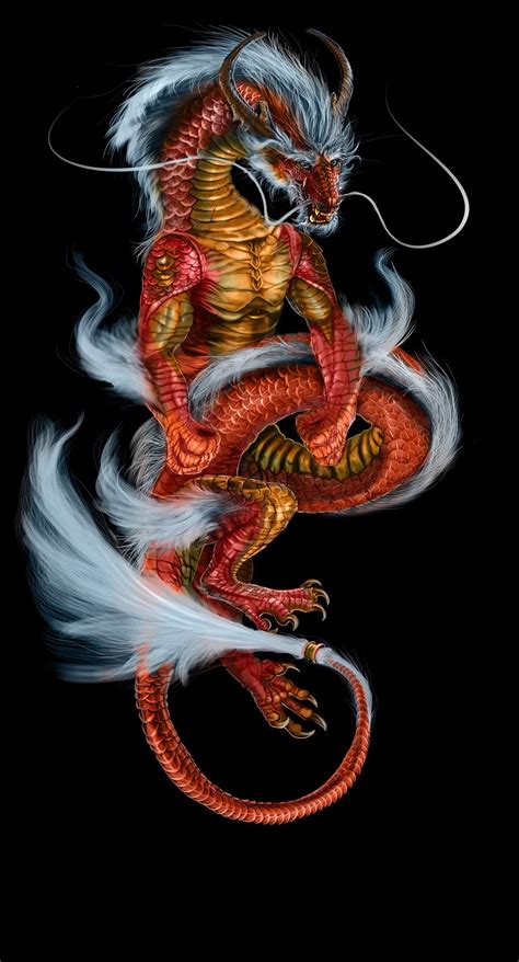 Red Dragon Dragon Pictures Japanese Dragon Dragon Illustration
