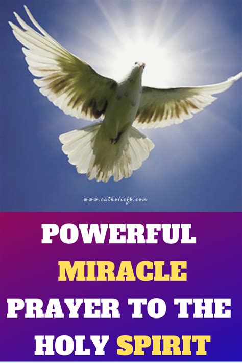 Holy Spirit Miracle Into Your Life Instantly With This Miraculous