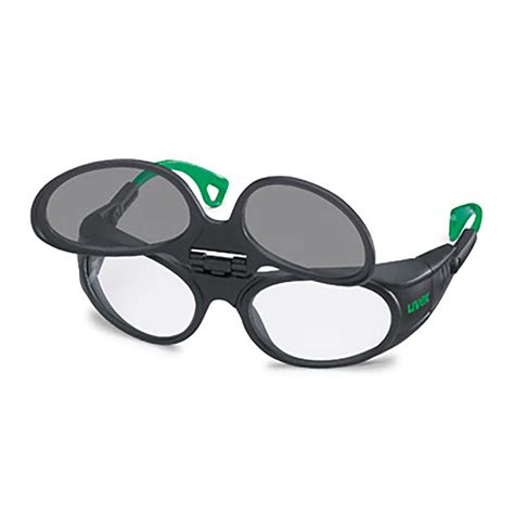 Uvex Rx Cd 5505 Prescription Safety Spectacles With Flip Up Welding Shade Prescription Safety