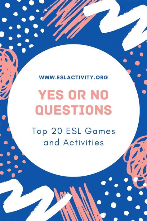 Yes And No Questions Esl Games Activities And Lesson Plans
