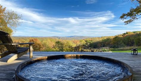 Many of the homes are on private lakes. Soak In A Luxurious Hot Tub Overlooking The Catskill ...