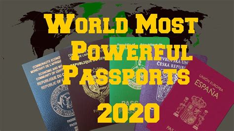 World Most Powerful Passports 2020 Youtube