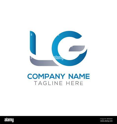 Initial Lg Letter Business Logo Design Vector Template Abstract Letter