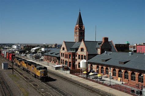 Railfanning Union Pacific Railroad Depot Cheyenne Wyoming Wyoming