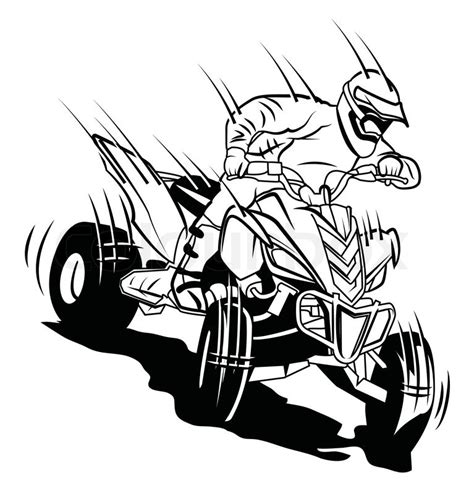 Should you find any image that belongs to you, please do contact me. ATV moto rider | Stock Vector | Colourbox