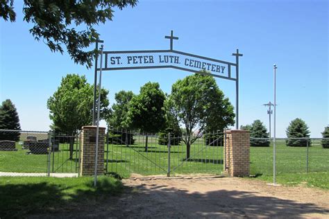 Saint Peters Lutheran Church Cemetery In Gresham Nebraska Find A