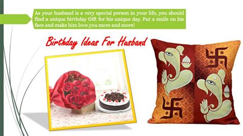 Planning a romantic birthday surprise for your husband? PPT - Birthday Gifts For Husband PowerPoint Presentation ...