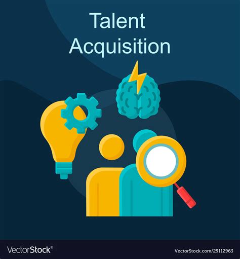Talent Acquisition Flat Concept Icon Royalty Free Vector