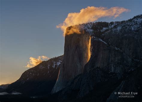 Horsetail Fall Season Yosemite Michael Frye Photography