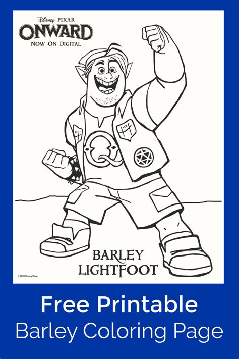 The possibility of being able to spend just one more day with a parent who has passed away. Onward Barley Lightfoot Coloring Page | Mama Likes This