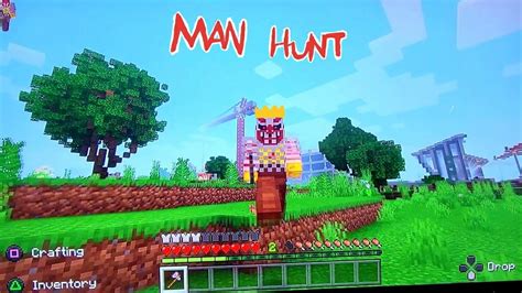 Minecraft Man Hunt I Am The King Youtube