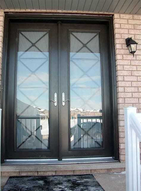 8 Foot Fiberglass Doors With Multi Point Locks Installed By Exterior