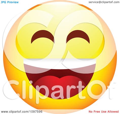 Clipart Laughing Yellow Emoticon Smiley Face Royalty Free Vector