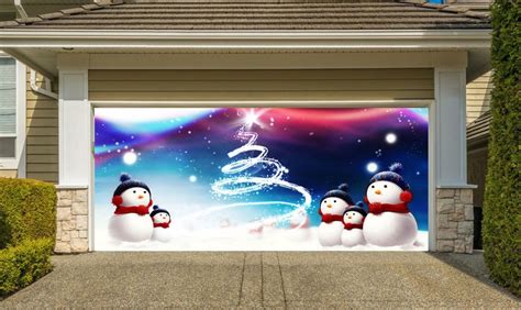 Full Color Christmas Garage Door Mural Christmas Outdoor Etsy Uk